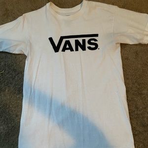 white vans t shirt